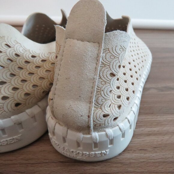ILSE JACOBSEN Tulip 139 Slip On Perforated Cream Sneakers Shoes - Size 8.5 / 9 - Picture 6 of 15